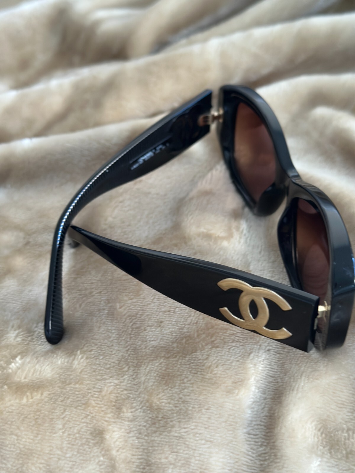 Chanel 5493-A C622/S5 Women's Black/Brown Gradient Sunglasses 55 x