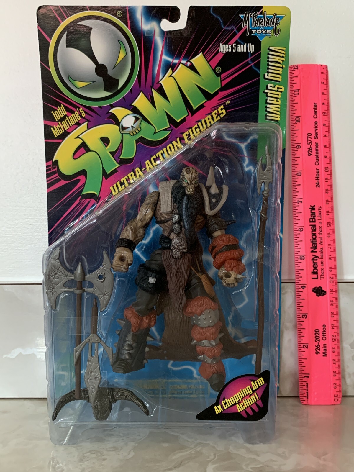 Vintage 1996 Spawn Series 5 Viking Spawn Action Figure By Todd