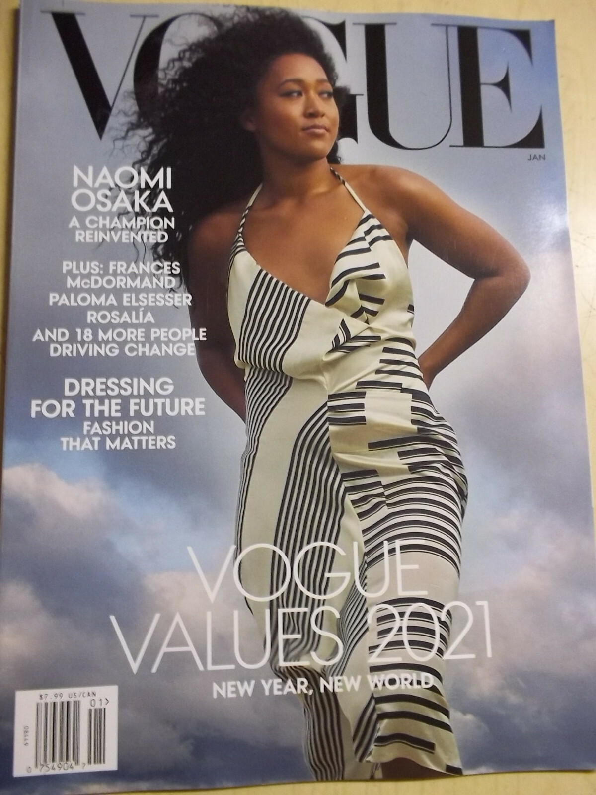january 2021 Vogue magazine Naomi Osaka Frances McDormand covers