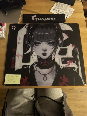 Akari Premium Glass Mousepad Red Japan Limited Edition GLSSWRKS