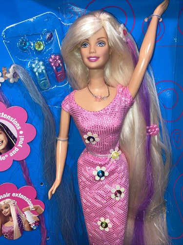 Barbie cool clips Doll Blonde Long Hair in Box Mattel 1999 26425