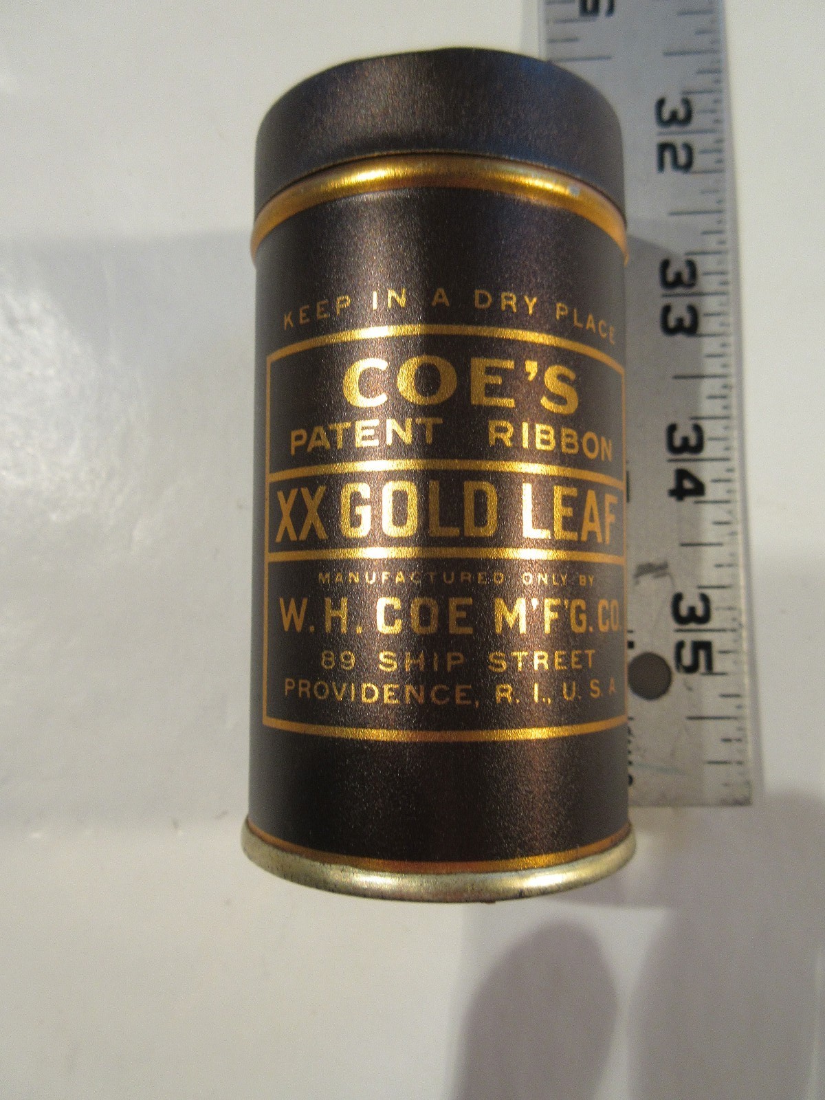 VINTAGE COE'S 23K XX GOLD LEAF 4 ROLLS OF 3/4