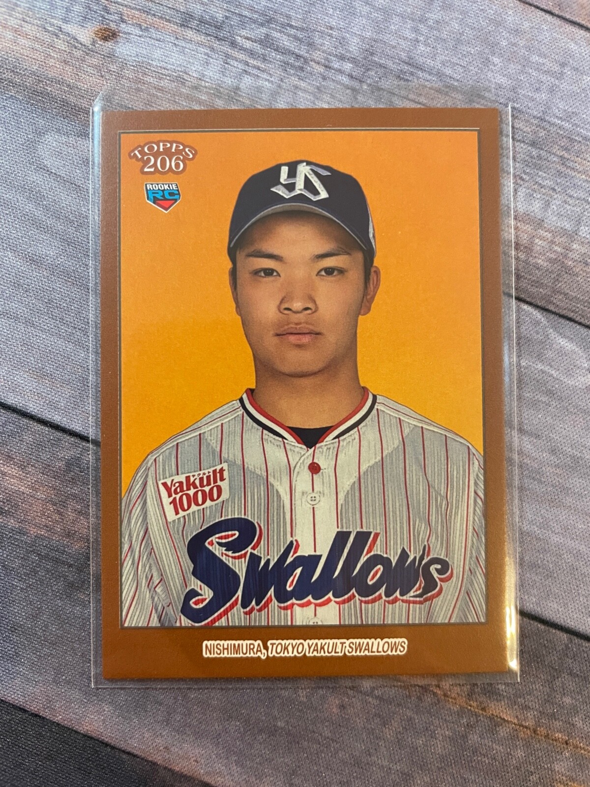 2023 Topps NPB 206 Bronze Ruito Nishimura RC Tokyo Yakult Swallows