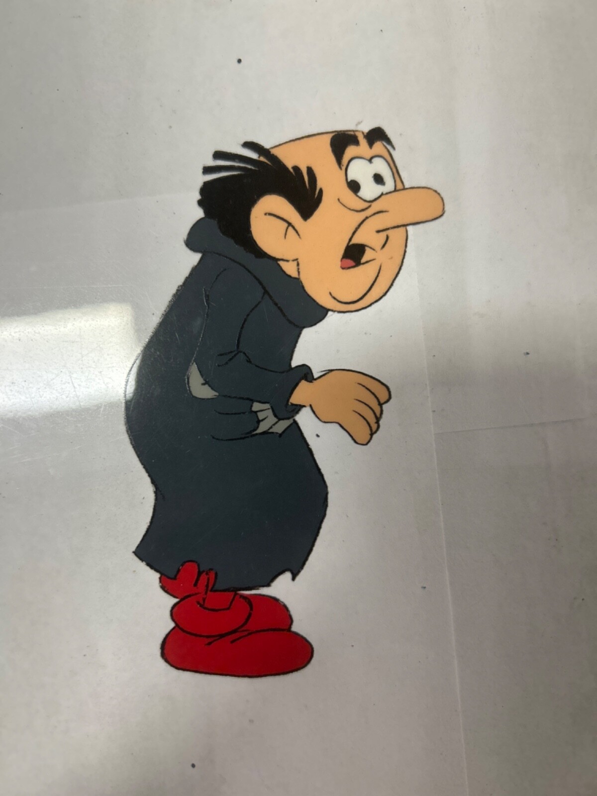 Smurfs Cartoon 1980's Production cel animation of Gargamel | eBay