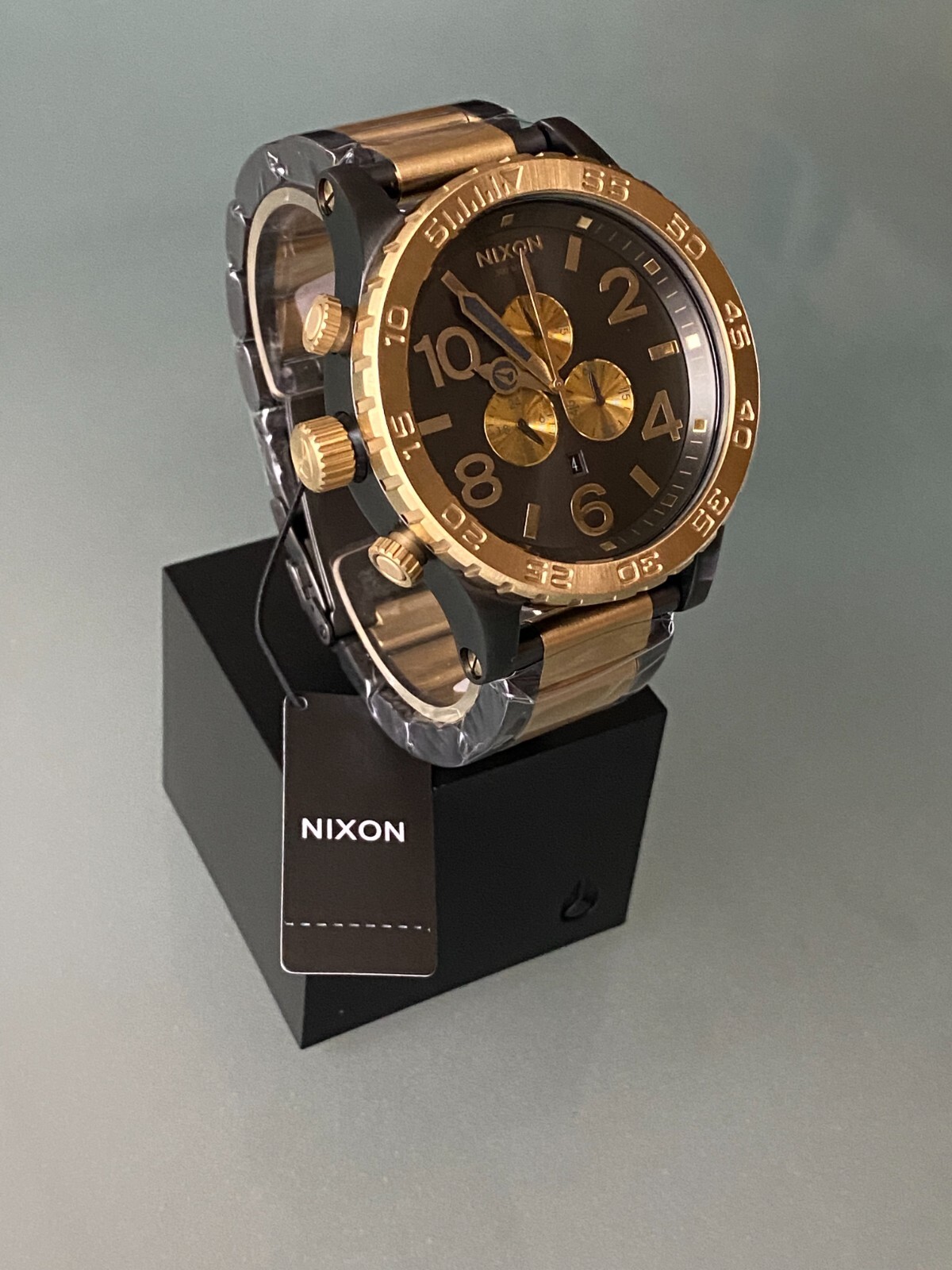 Nixon 51-30 Chrono Two Tone Black/Gold (A083-595) | eBay