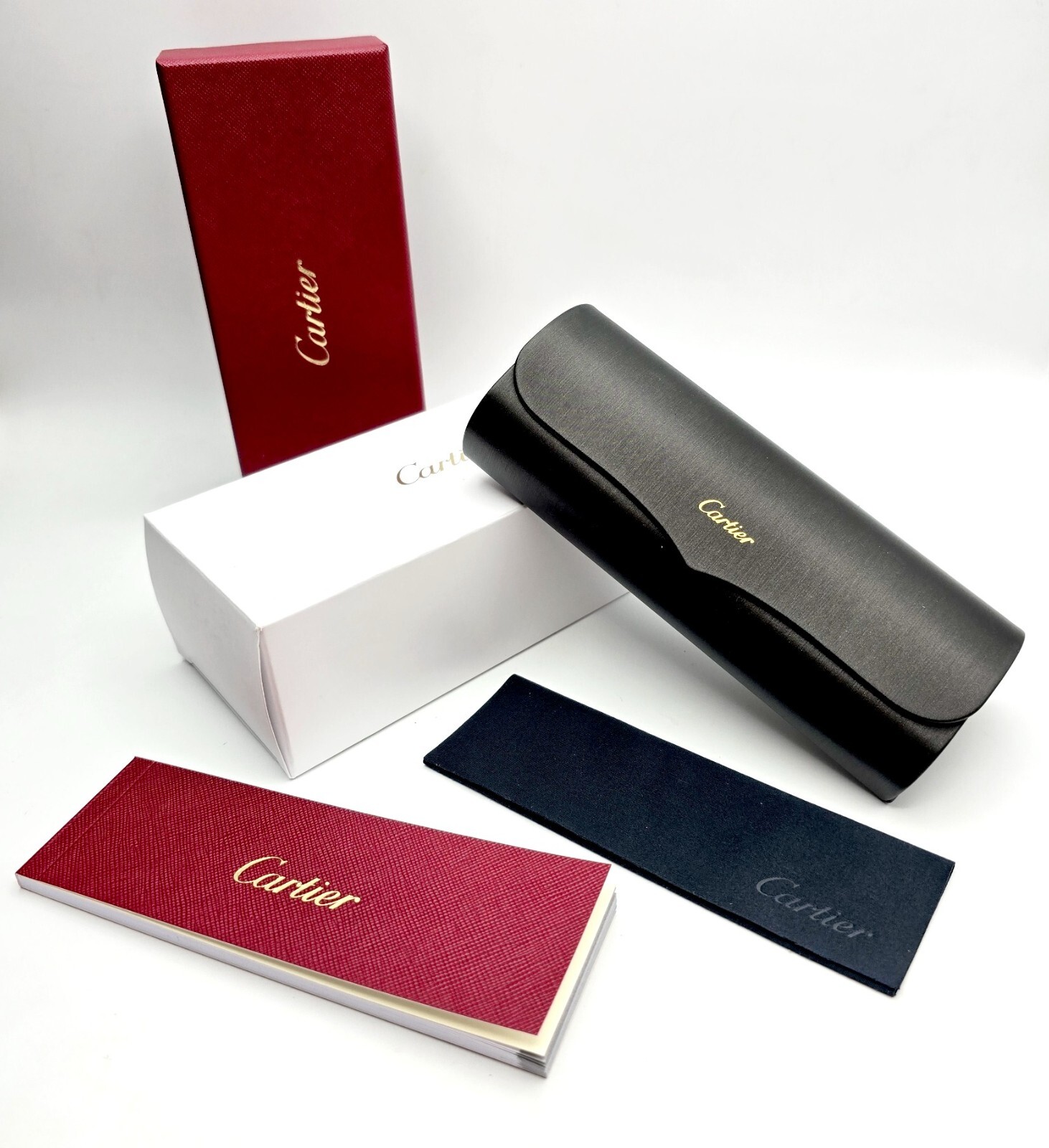 Authentic Cartier Glasses Packaging Set Large Box Case Cloth