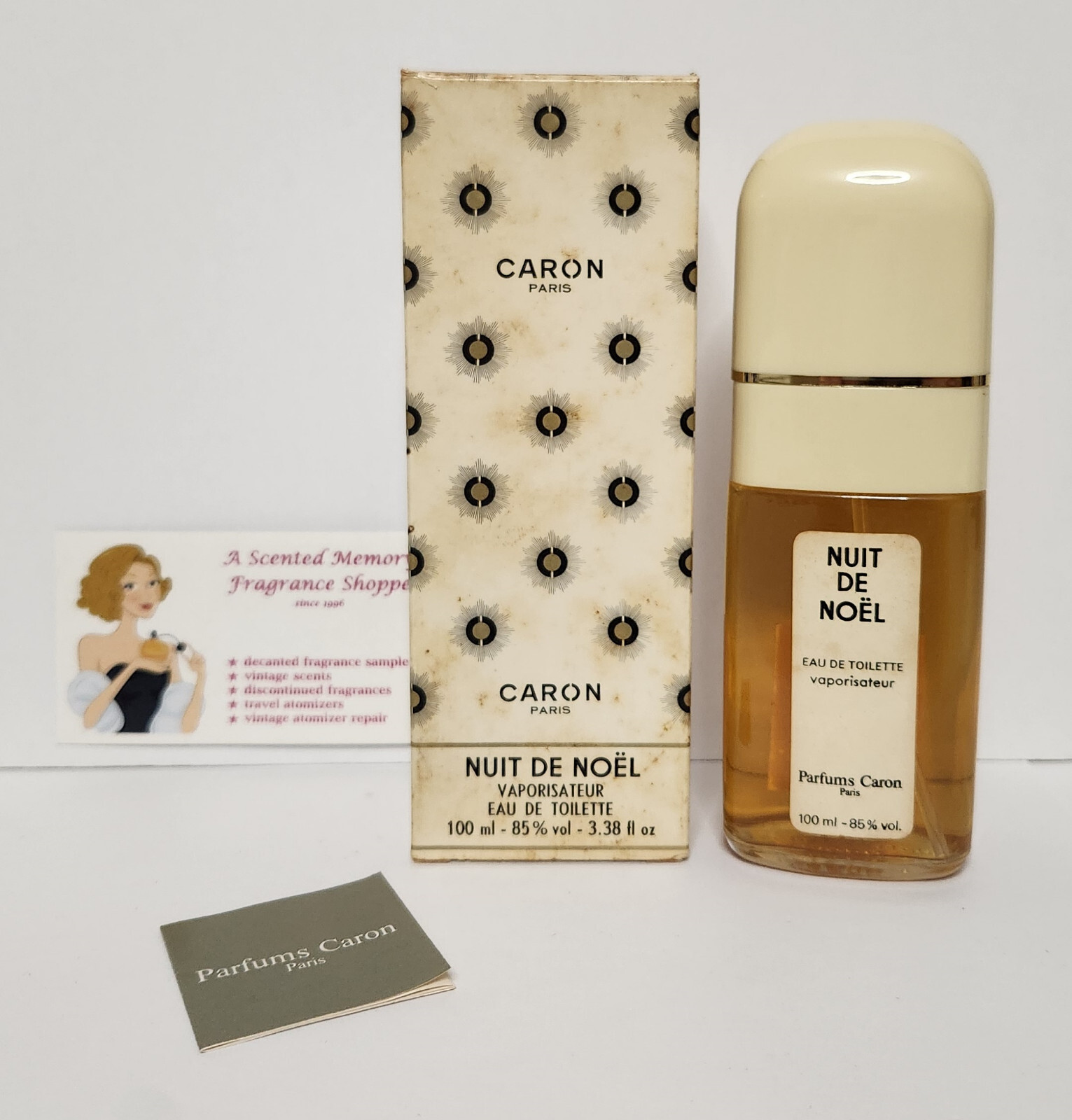 Vintage Nuit de Noel EDT Perfume Spray by Caron ~ 100 ml ~ 3.38 fl