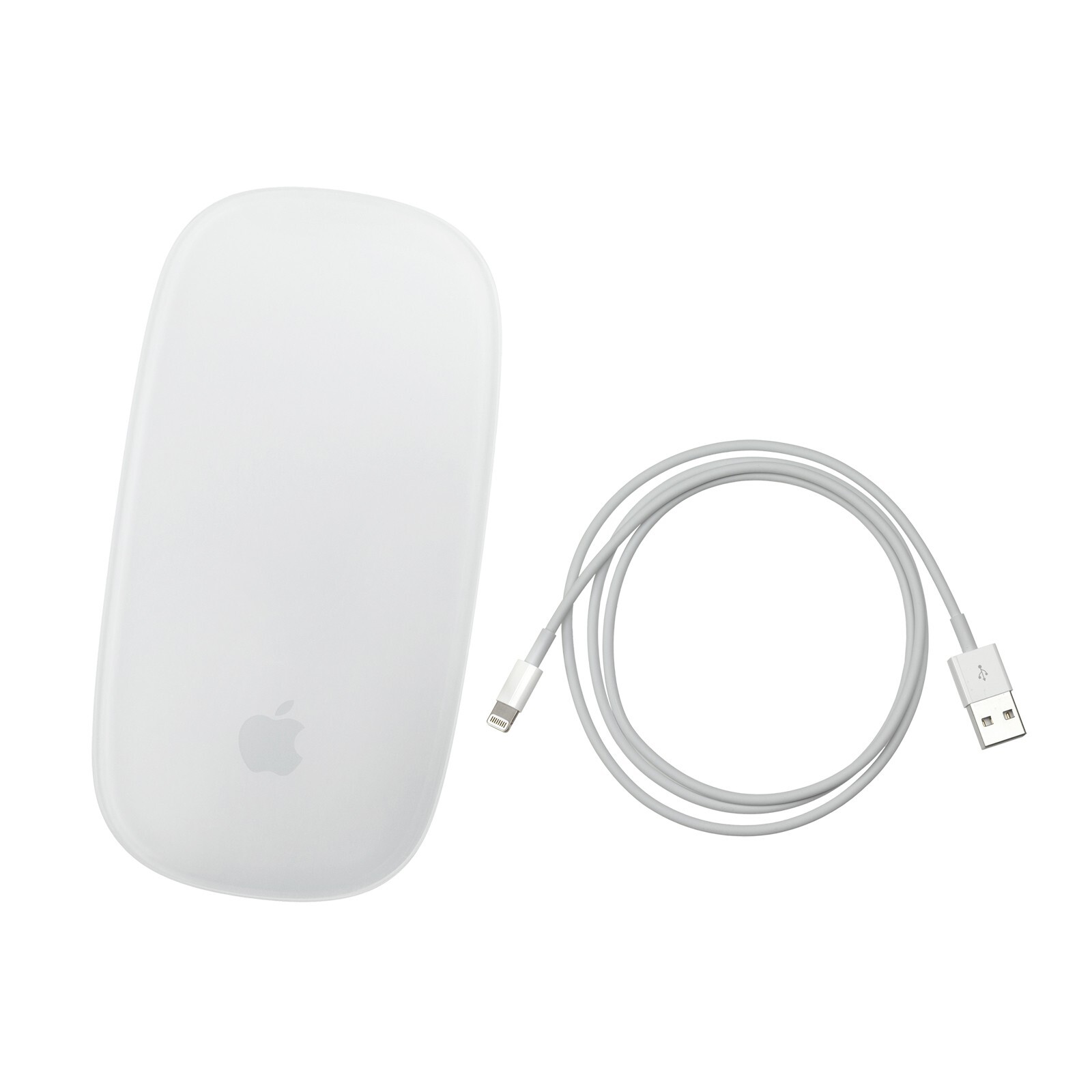 GR_B WIRELESS APPLE MAGIC MOUSE 2 SILVER/WHITE + LIGHTNING CABLE