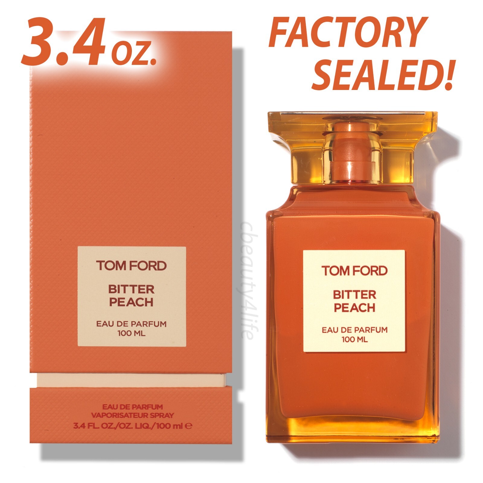TOM FORD BITTER PEACH Unisex Eau De Parfum 3.4 oz - FACTORY SEALED