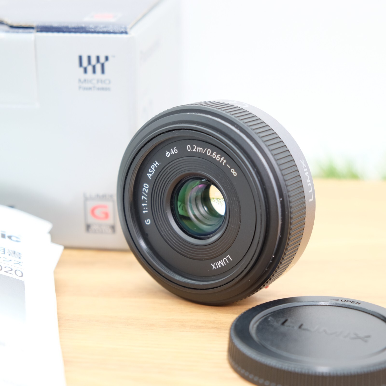 Panasonic LUMIX G 20mm f/1.7 ASPH H-H020 Lens Black W/ Box Japan