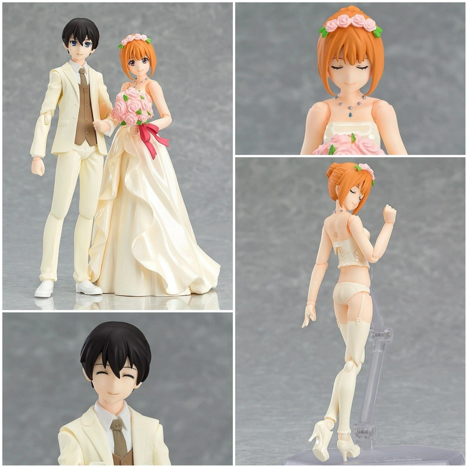 Figma EX-046 and EX-047 Bride and Groom Max Factory Japan | eBay