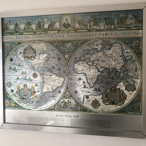 blaeu wall map picture in frame 55 x 42 cm | eBay