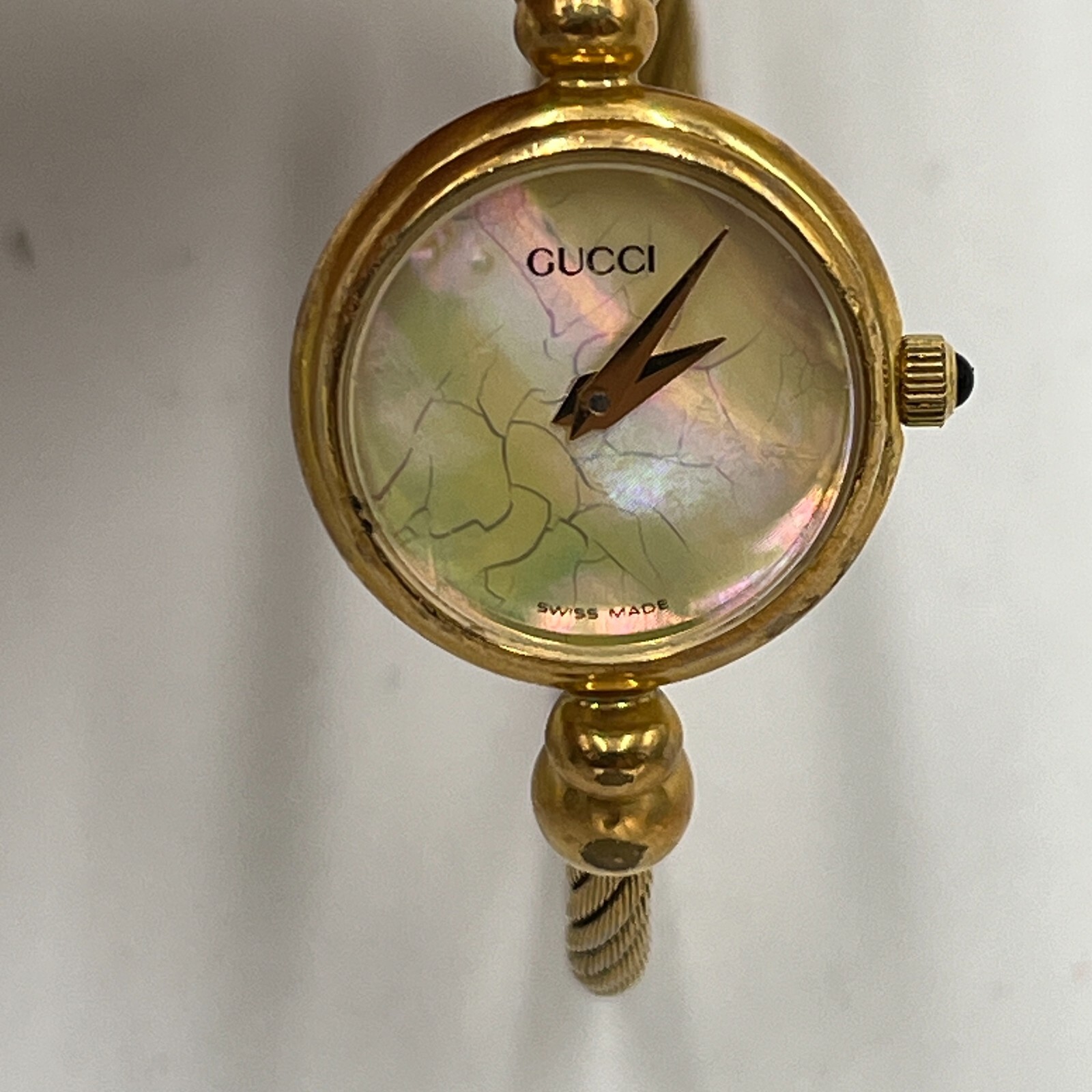 1円 稼働 箱⁄保証書付 GUCCI グッチ 2700.2.L バングルウォッチ