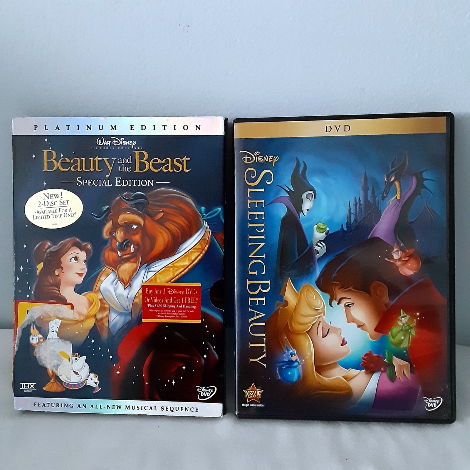 Disney's DVD Beauty and the Beast Platinum Edition & Sleeping