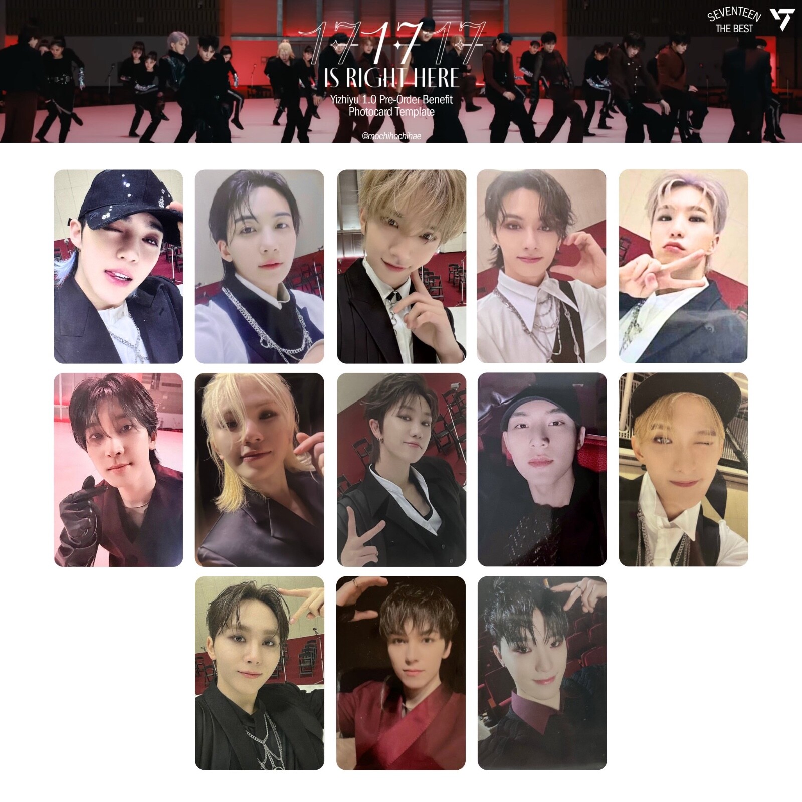 SEVENTEEN best album 17 IS RIGHT HERE YZY yizhiyu 1.0 POB