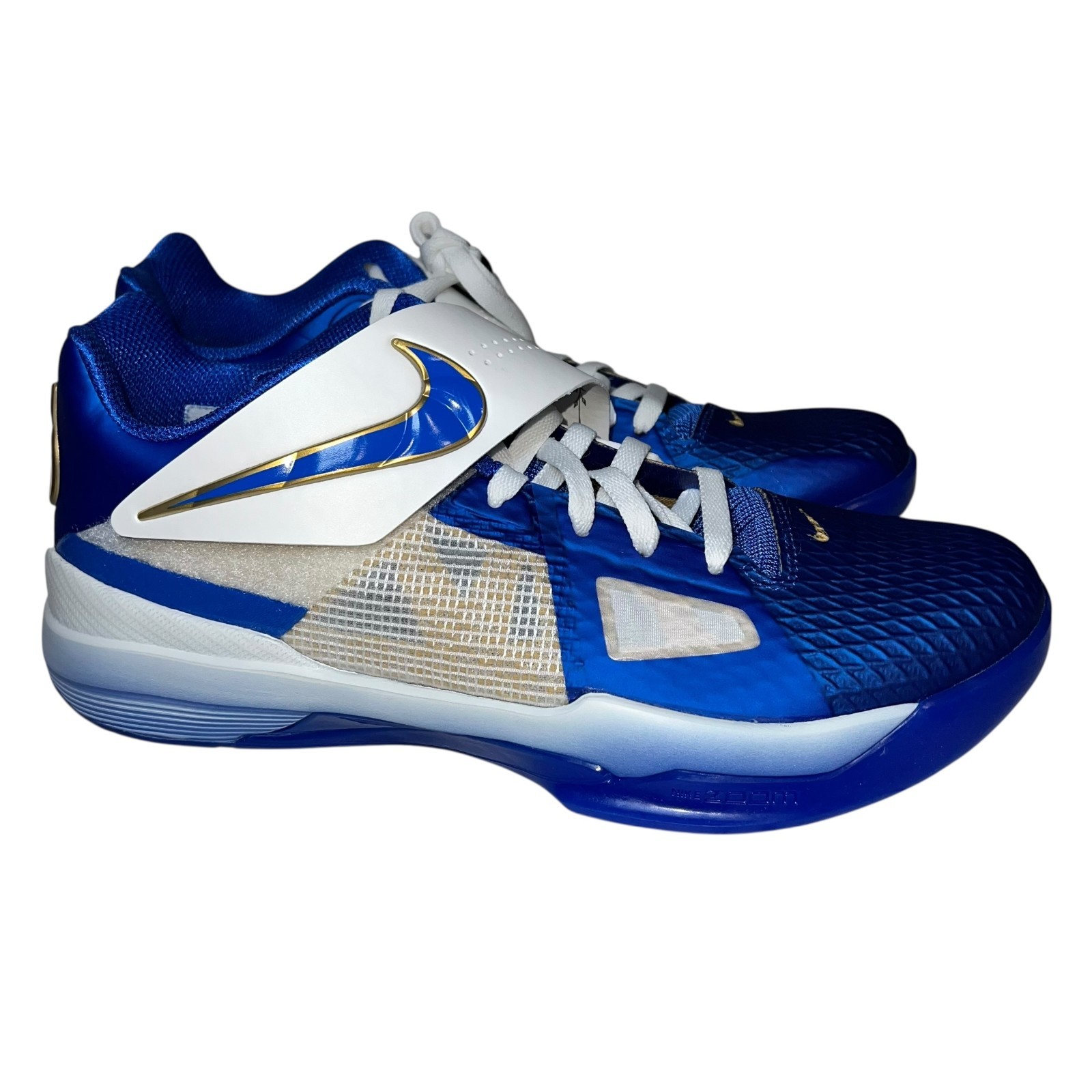 Nike Zoom KD 4 The Real MVP Hyper Royal Men's 11 Blue/White/Gold