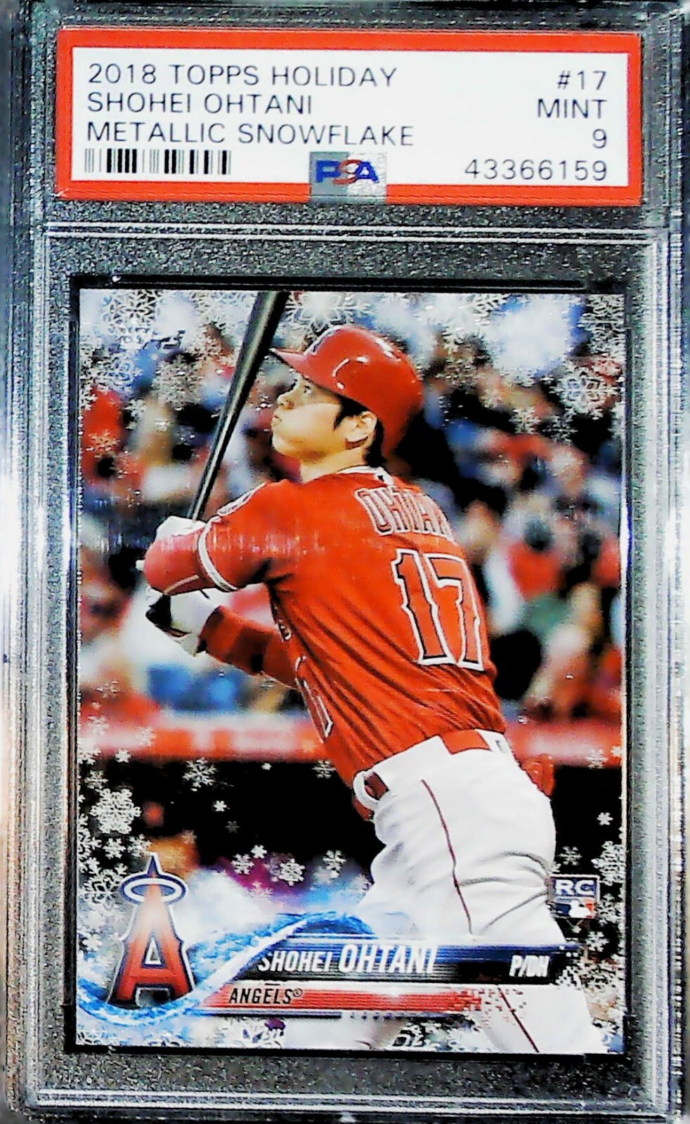 2018 TOPPS HOLIDAY MEGA METALLIC SNOWFLAKE HMW17 SHOHEI OHTANI