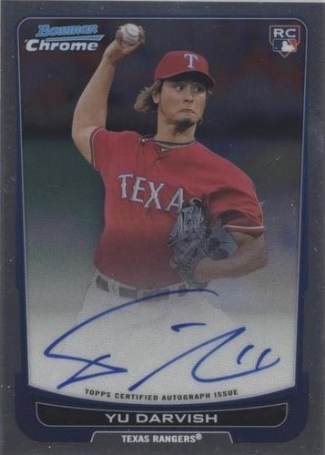 POP 3 PSA 9 YU DARVISH 2012 BOWMAN CHROME RC AUTOGRAPH BLUE