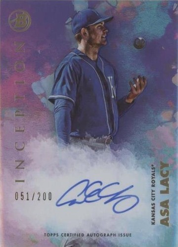 2021 Bowman Platnium Asa Lacy 83/99 Green Kansas City Royals TOP