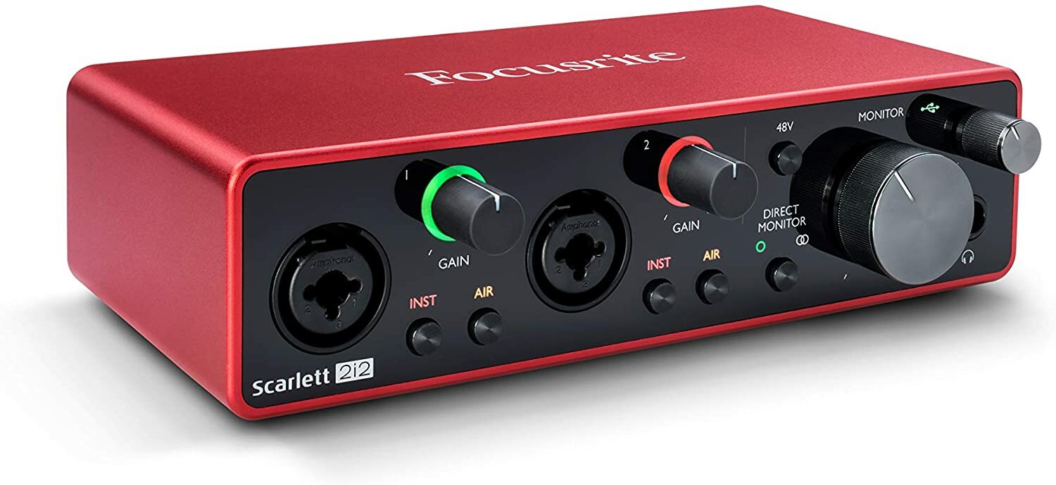 Focusrite Scarlett 2i2 3rd Gen Audio Interface with Pro Tools