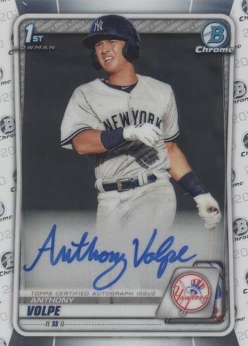 PSA 10 ANTHONY VOLPE 1st 2020 Bowman Chrome Yankees Rookie Card RC