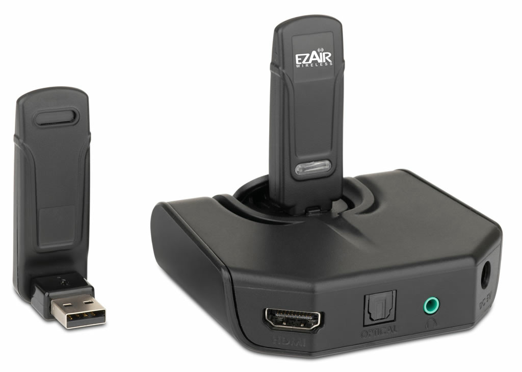 PC内のフルHD動画を大画面液晶テレビで楽しめるワイヤレスHDMIキット