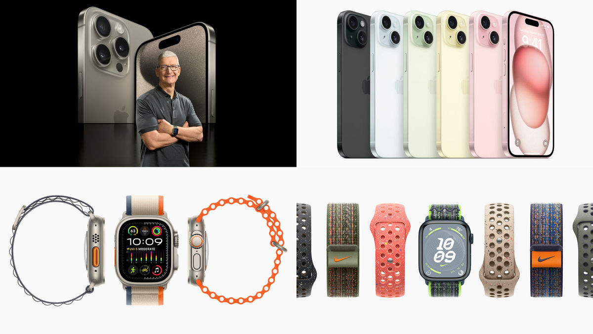 iPhone 15・iPhone 15 Pro・Apple Watch Ultra 2・Apple Watch Series