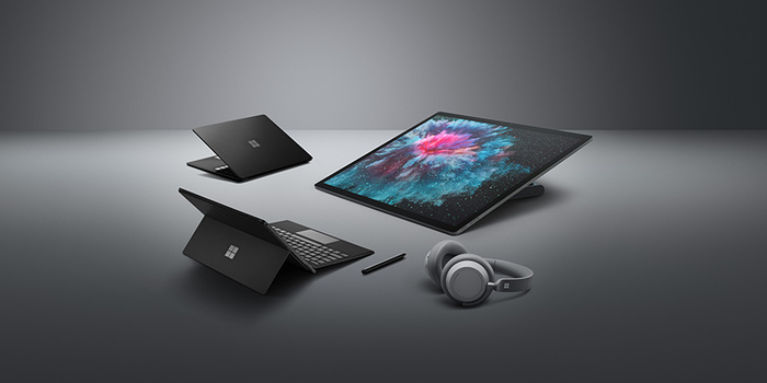 Microsoft Surface Pro 6, Surface Laptop 2, Surface Studio 2