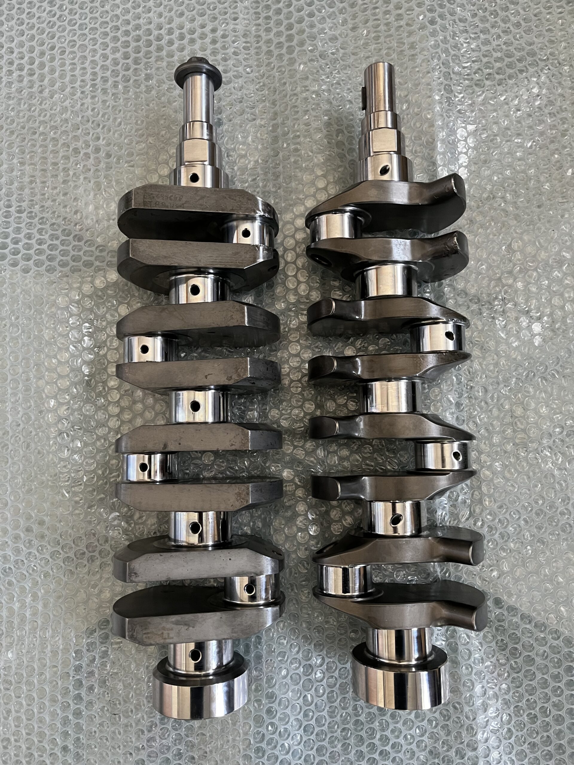 再生加工】トヨタ 4AG クランクシャフトのピンを硬質クロム肉盛り研磨