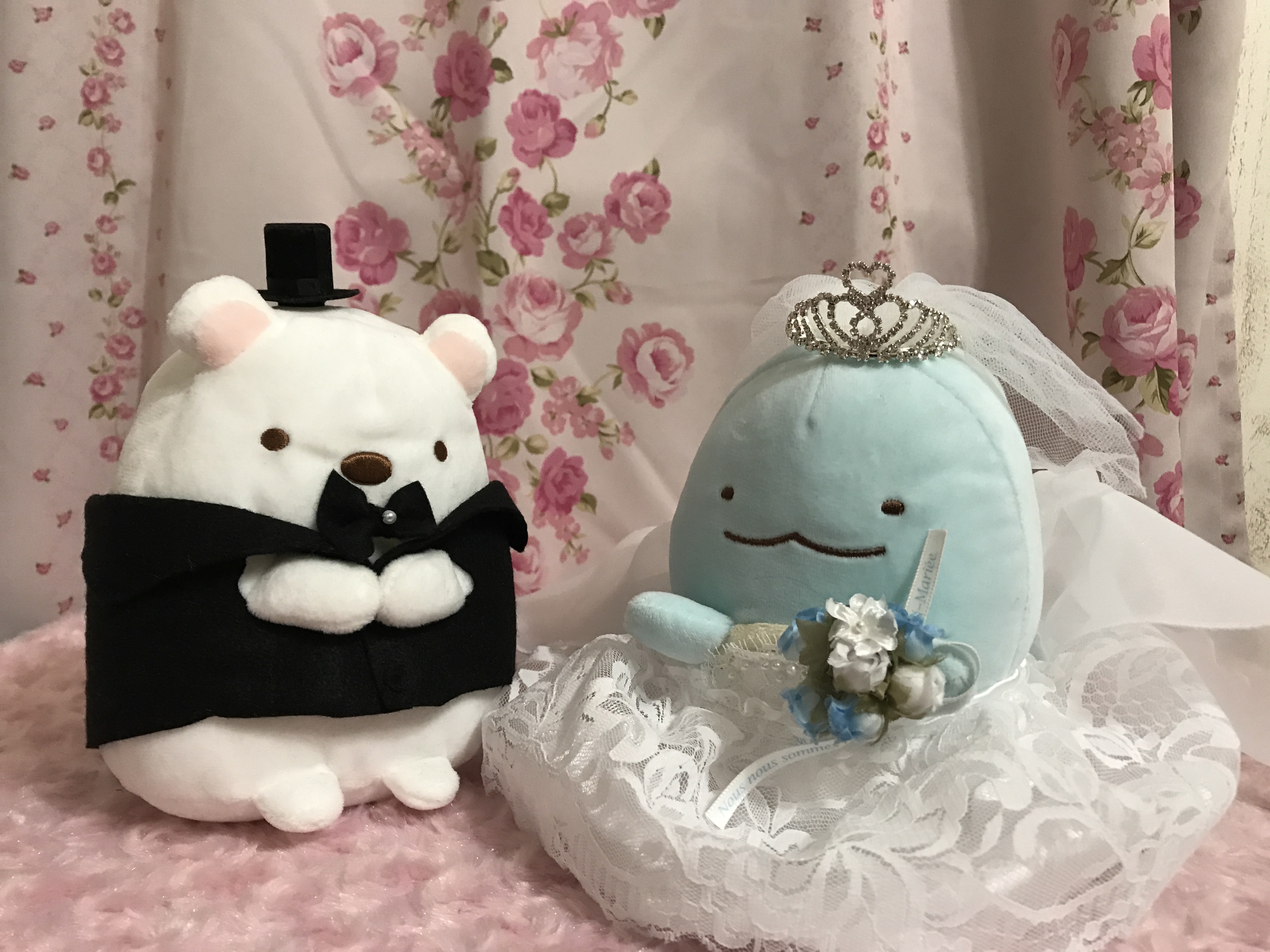 すみっコぐらしのしろくまととかげにウェディング衣装を着せよう｜結婚