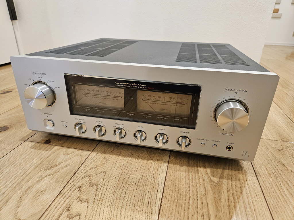 レビュー】LUXMANの純A級アンプ L-550AXII を導入しました - Curiositas