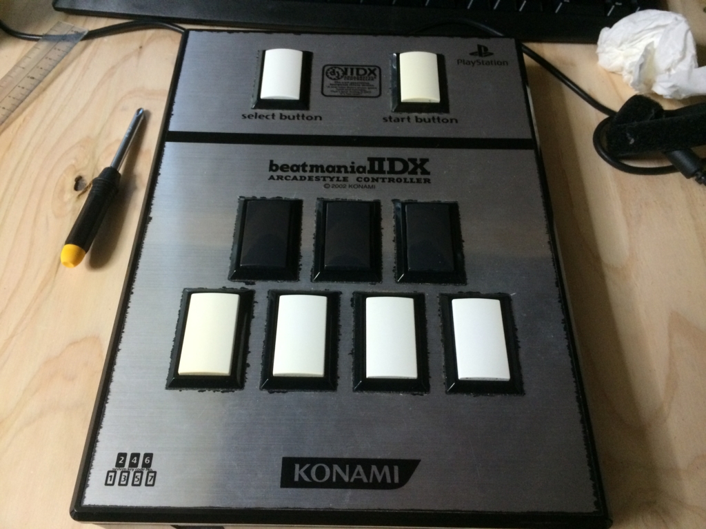 beatmaniaIIDX アーケードスタイルコントローラーボタンハマり対策方法