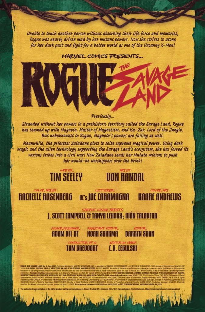 Marvel Preview: Rogue: The Savage Land #4 • AIPT
