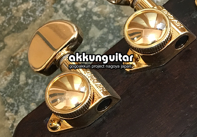 ヤマハFG-110赤ラベルのペグ交換☆グローバー・ロック式 GROVER502G