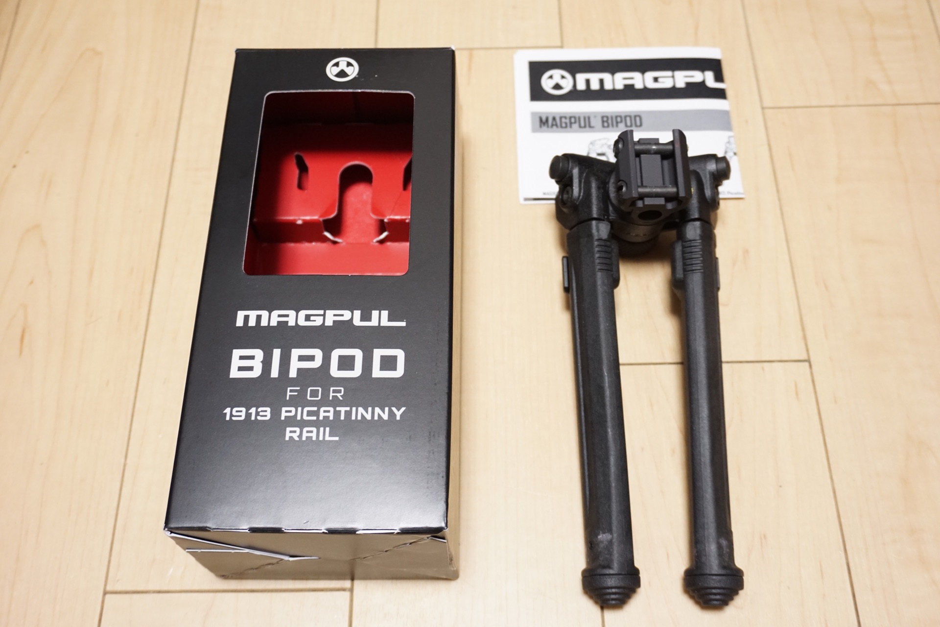 20mmレイル対応のマグプル製バイポッド、MAGPUL BIPOD for 1913
