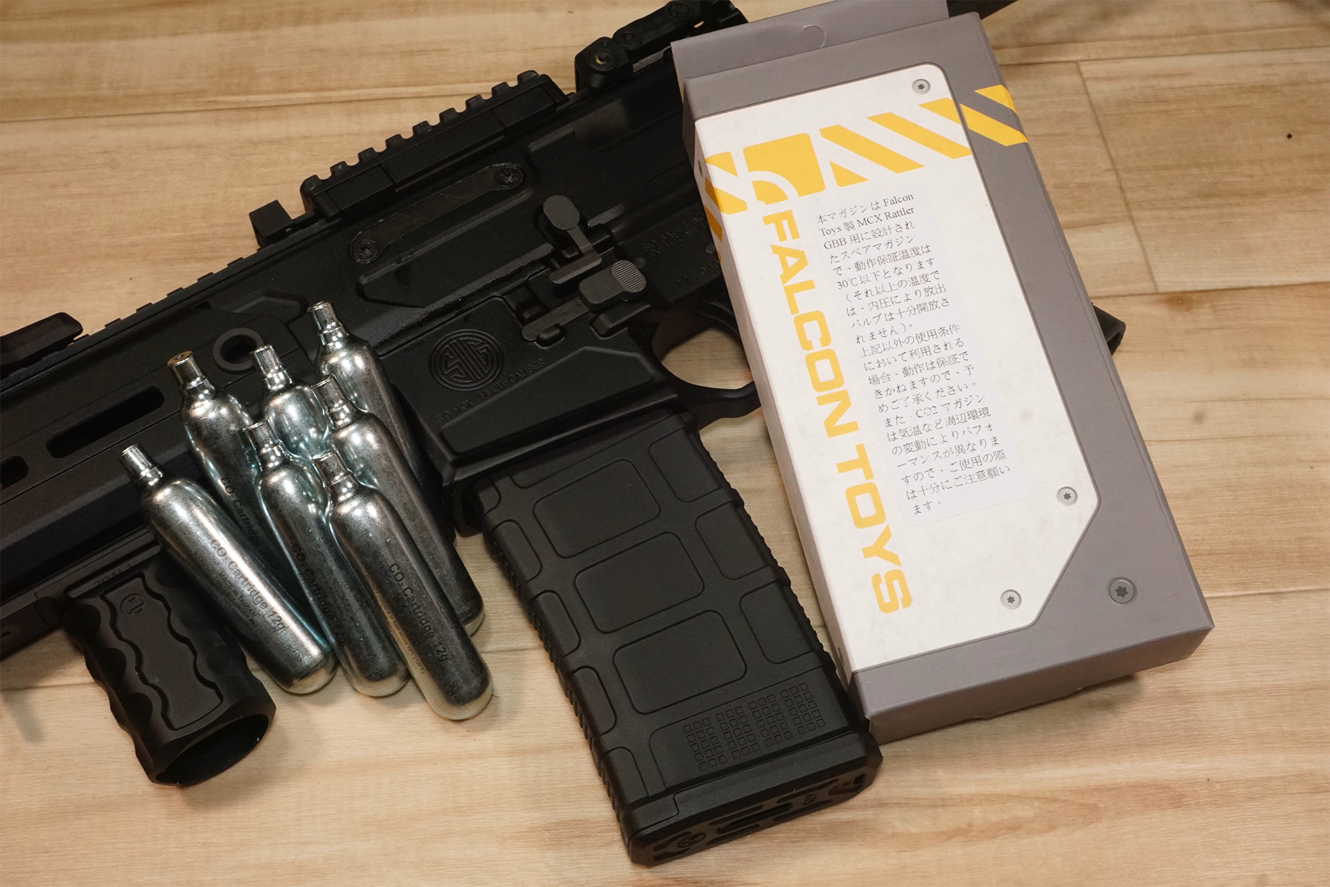 Falcon Toys MCX Rattler GBB用CO2マガジンのレビュー | エボログ