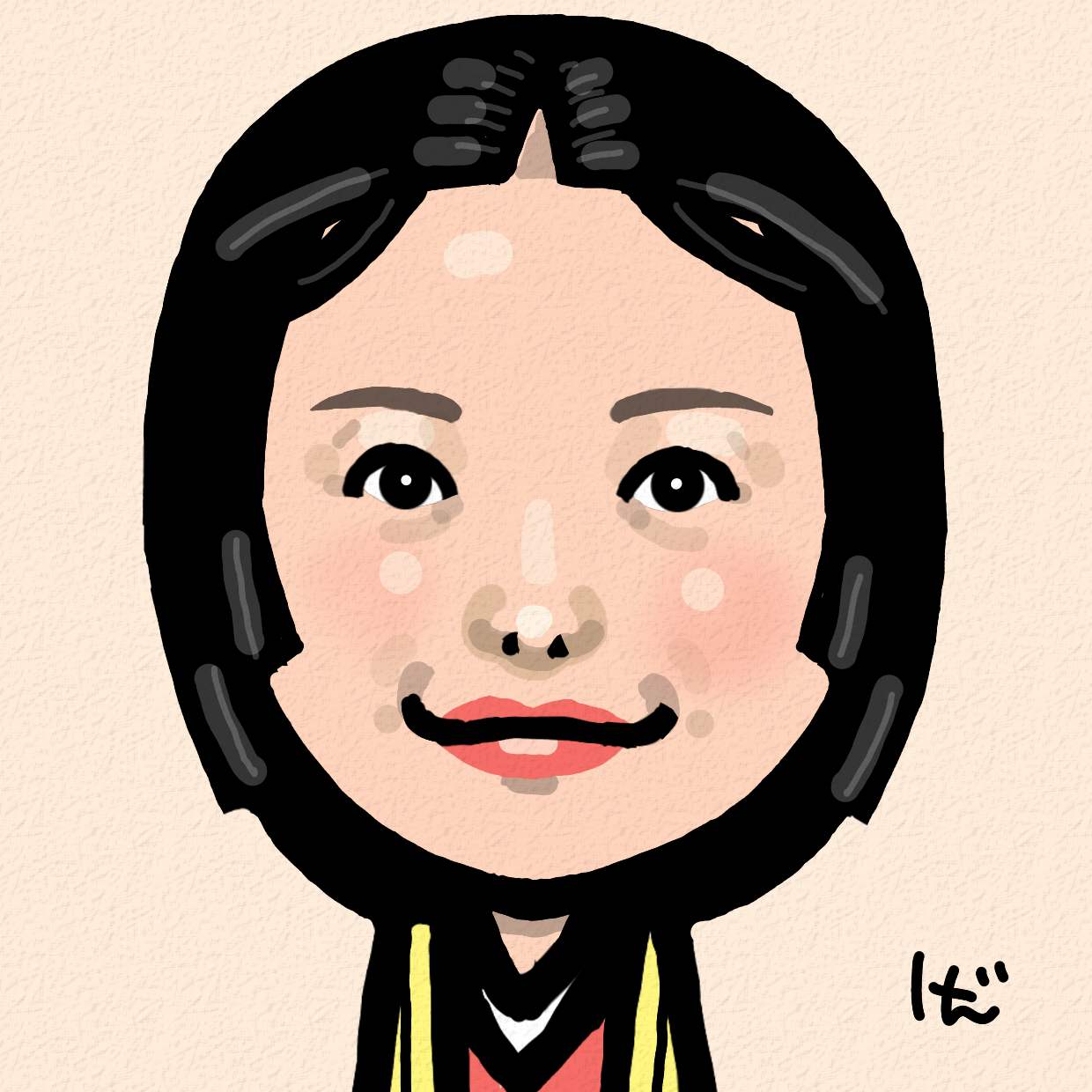 似顔絵】吉高由里子（紫式部）さん。