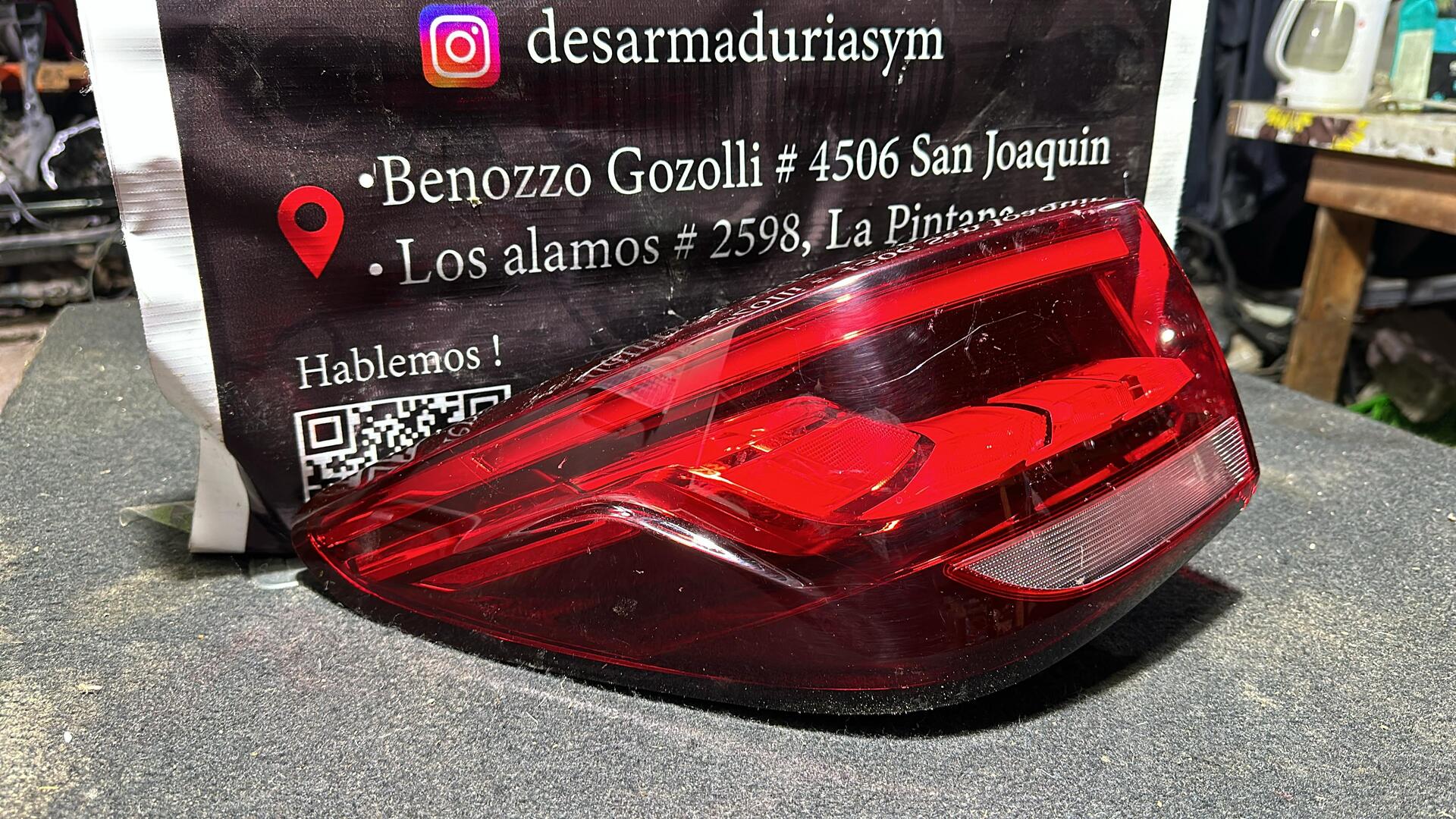 Foco Trasero Izquierdo Mg Zx - Desarmaduría SYM