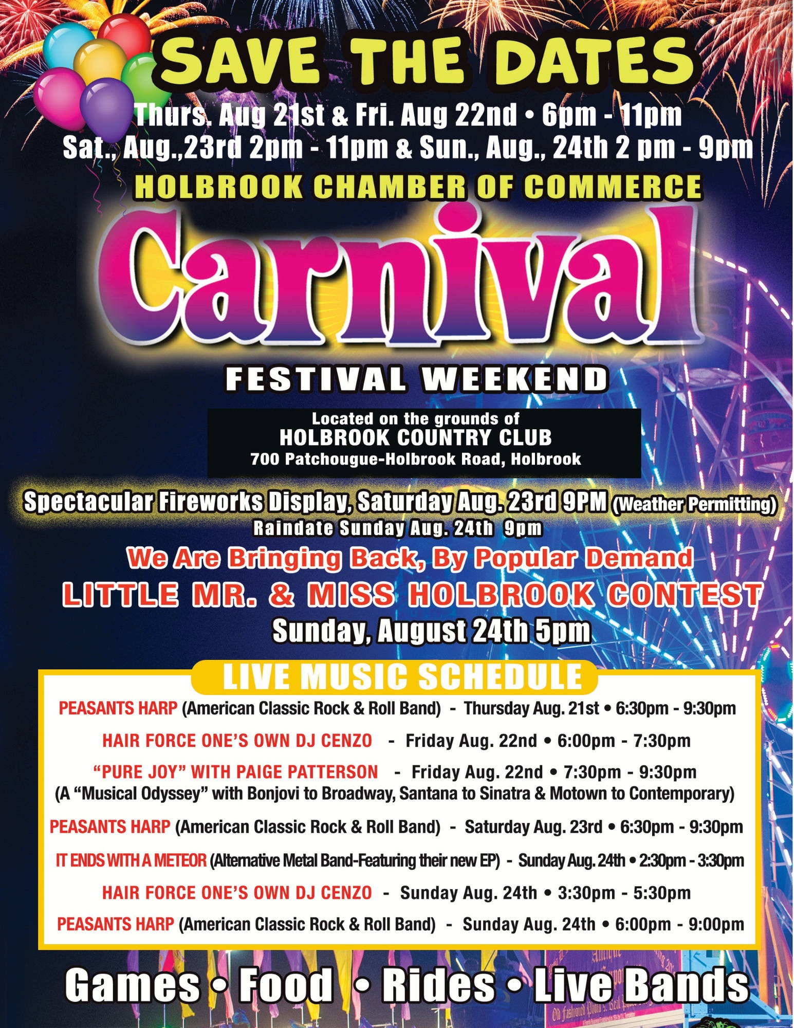 30th Annual Holbrook Chamber Carnival & Festival - Holbrook