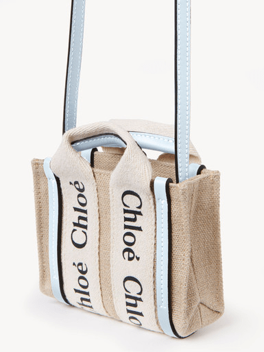 CHLOE Woody Nano Tote Bag With Shoulder Strap - Haute24