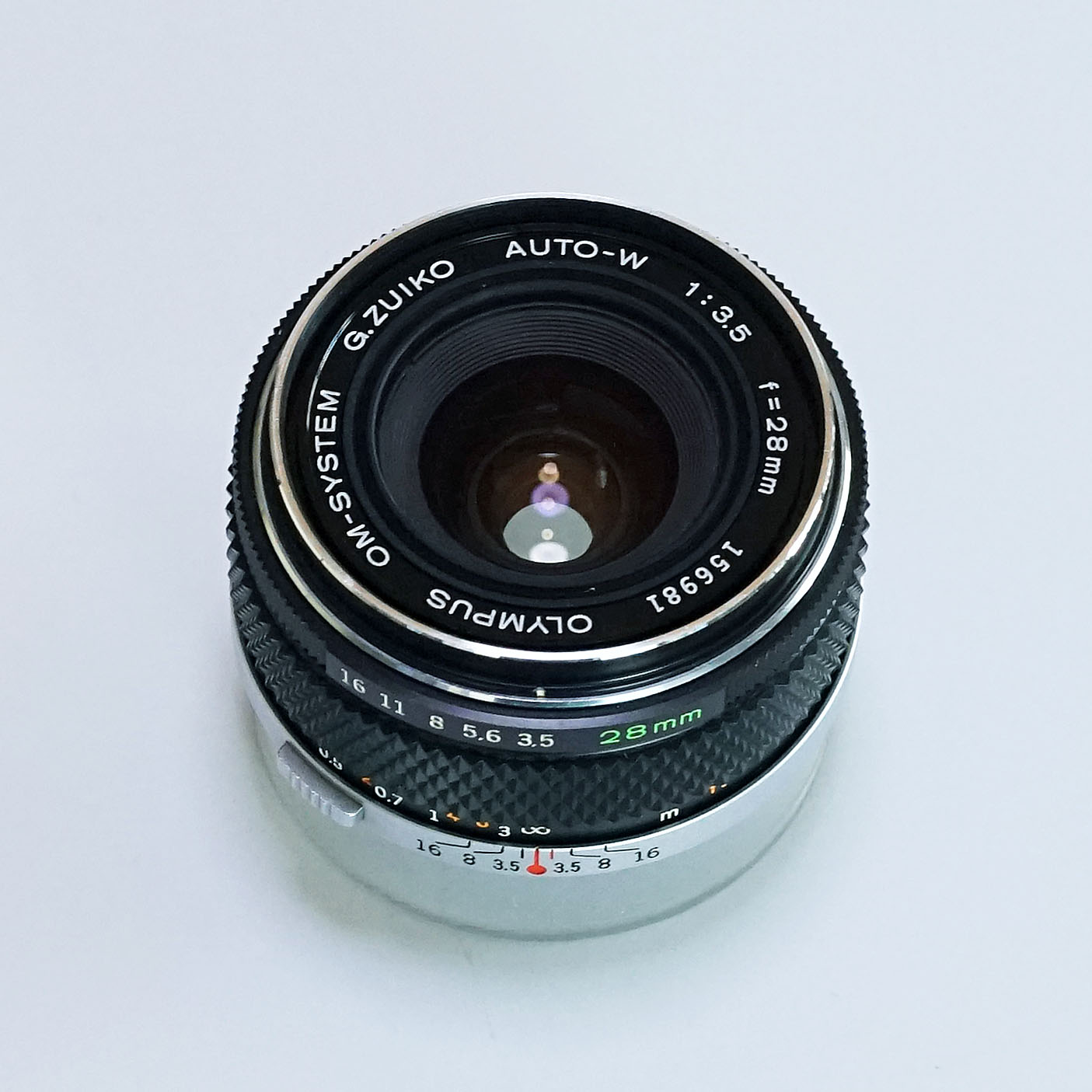 OLYMPUS G.ZUIKO AUTO-W 28mm F3.5 銀枠 ¥8,800（中古 OMマウント