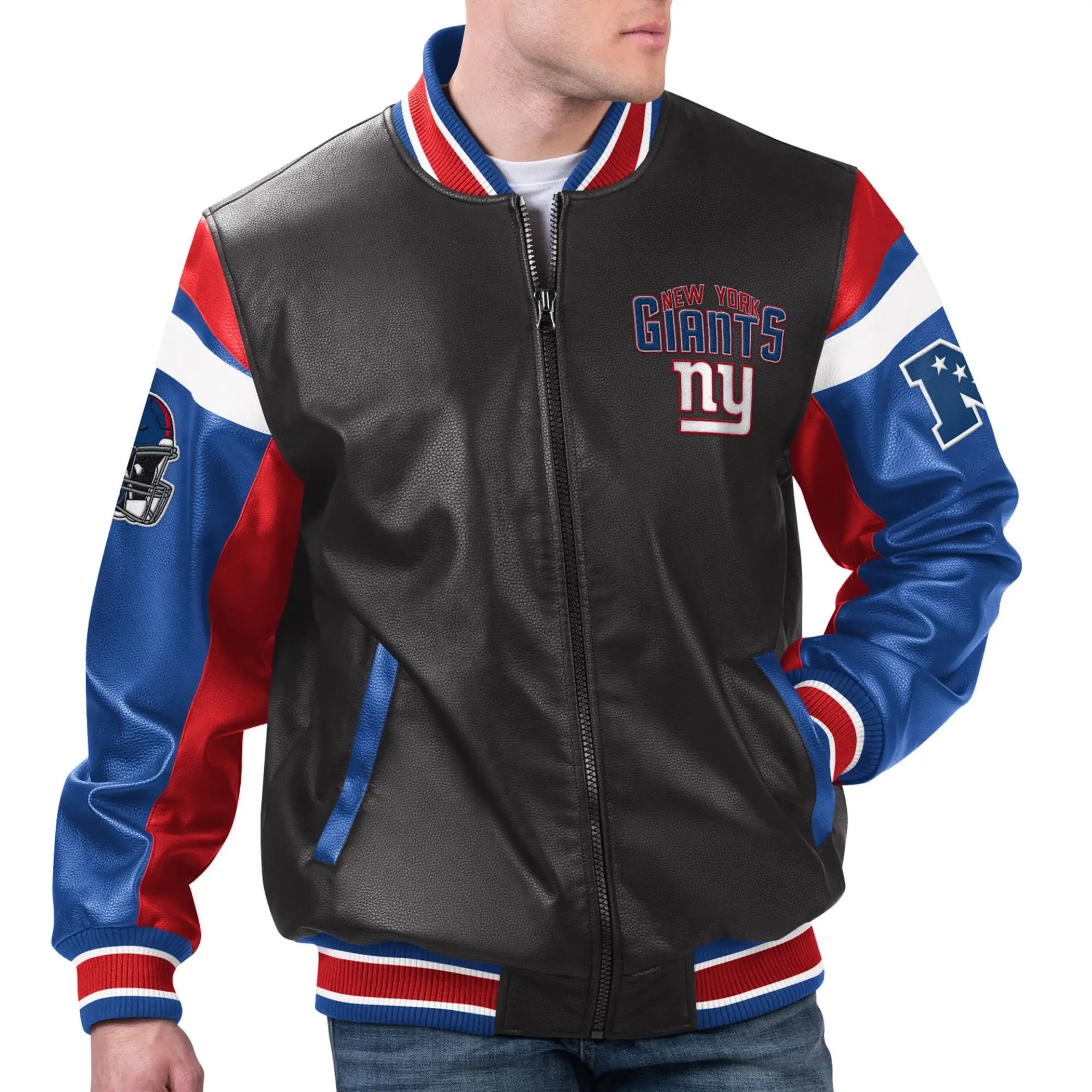 New York Giants G-III Sports by Carl Banks Full-Zip Varsity