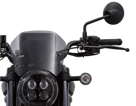 25- Rebel1100Full Exhaust CROSS TWIN BLACK – モリワキエンジニアリング