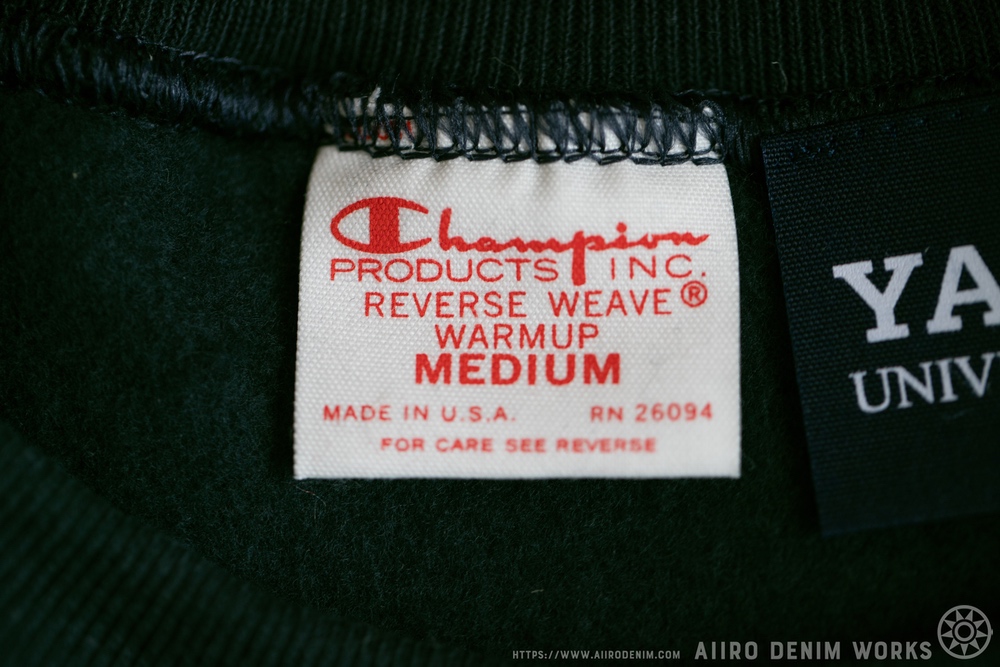 チャンピオン ・リバースウィーブ／YALEプリント赤単タグのレビュー