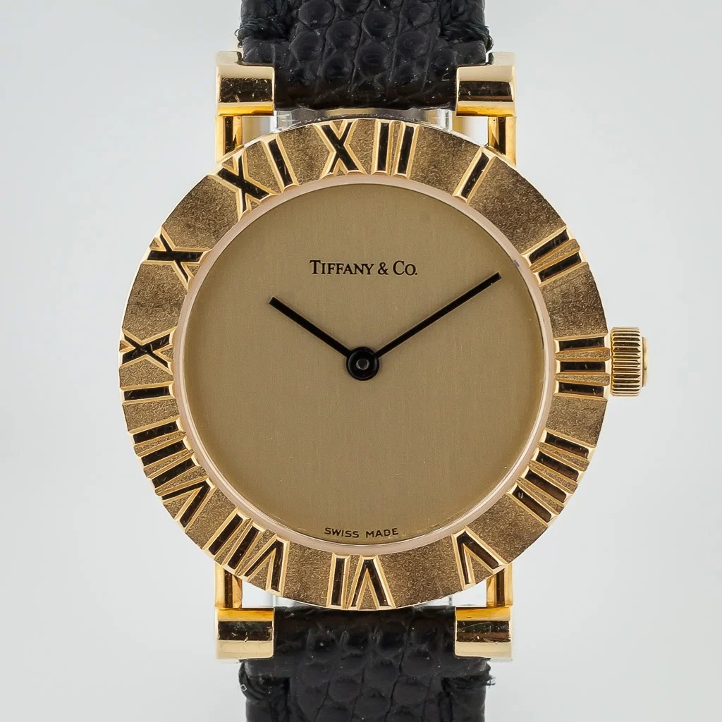 Tiffany & Co Atlas, Ref L0630, Ladies, 18K Yellow Gold, Champagne
