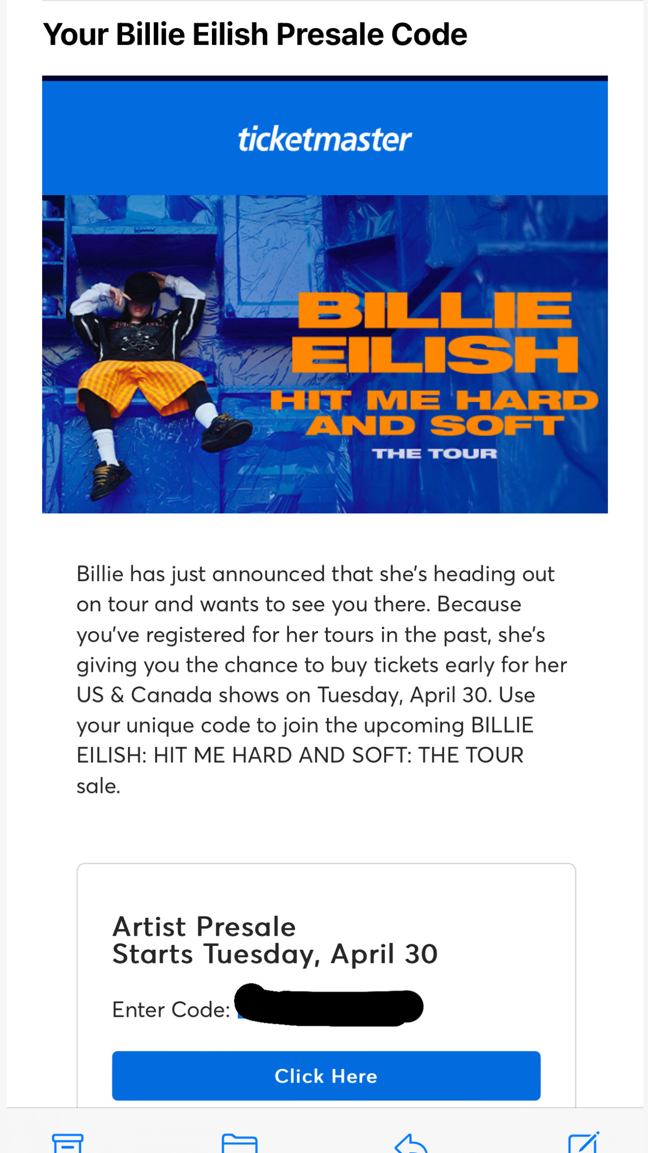 How To Buy Billie Eilish Presale Tickets with American Express or