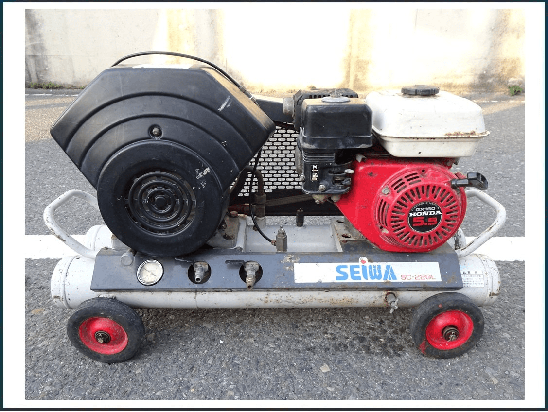 SEIWA ガソリンエンジン コンプレッサー 精和産業 SCPE-22GLS セル