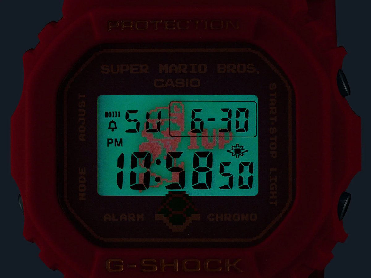 スーパーマリオブラザーズ × G-SHOCK！レトロマリオが可愛いコラボ