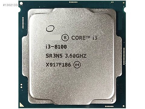 Intel Core i3-8100 | 3.60 GHz | 4 Çekirdek | Sorunsuz İşlemci