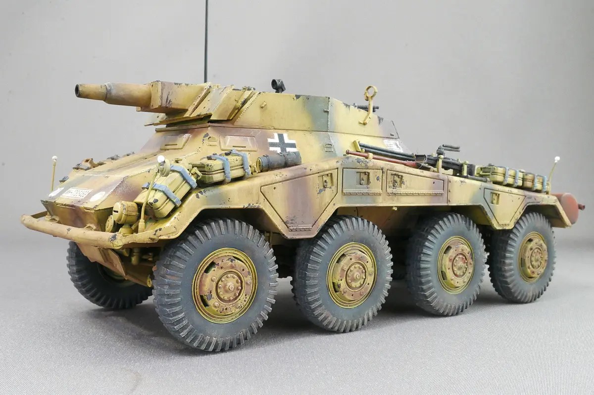 ドイツ軍 8輪装甲車 Sd.Kfz.234/3 7.5cm短砲身 シュツンメル ドラゴン